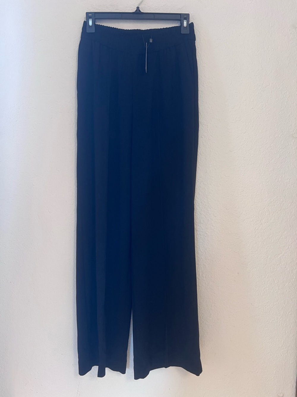 Express Black Wide-Leg Pants with Elastic Waist